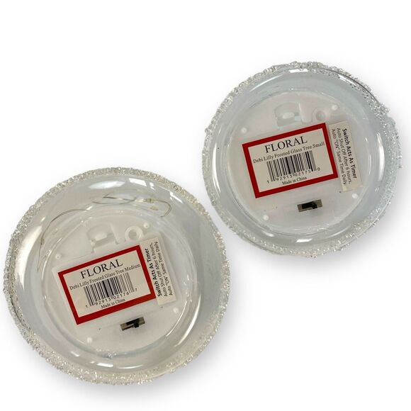 Floral 2‎ Glowing Glass Tree Christmas Light-Up LED Decoration Holiday  C72Q - Picture 9 of 12